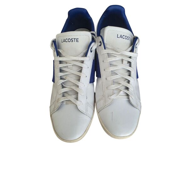 Lacoste Men’s White Blue Casual Sneakers Shoes Size 11 Pre-Owned main image 10